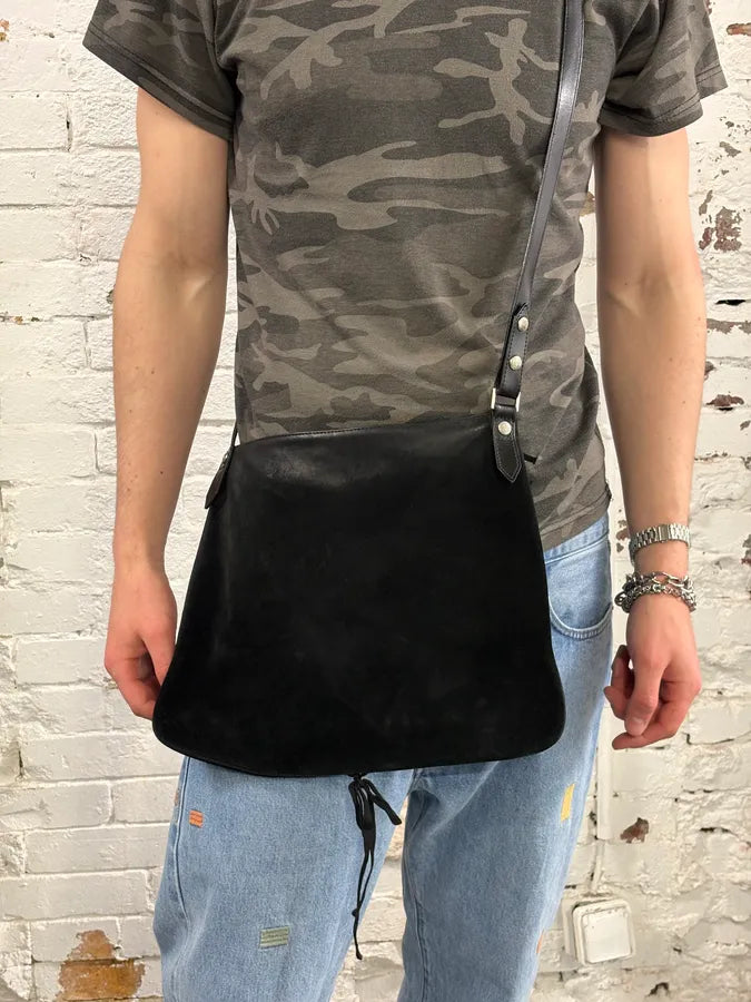 2000s Jean Paul Gaultier Black Suede Shoulder Bag  ywfKDfn 1