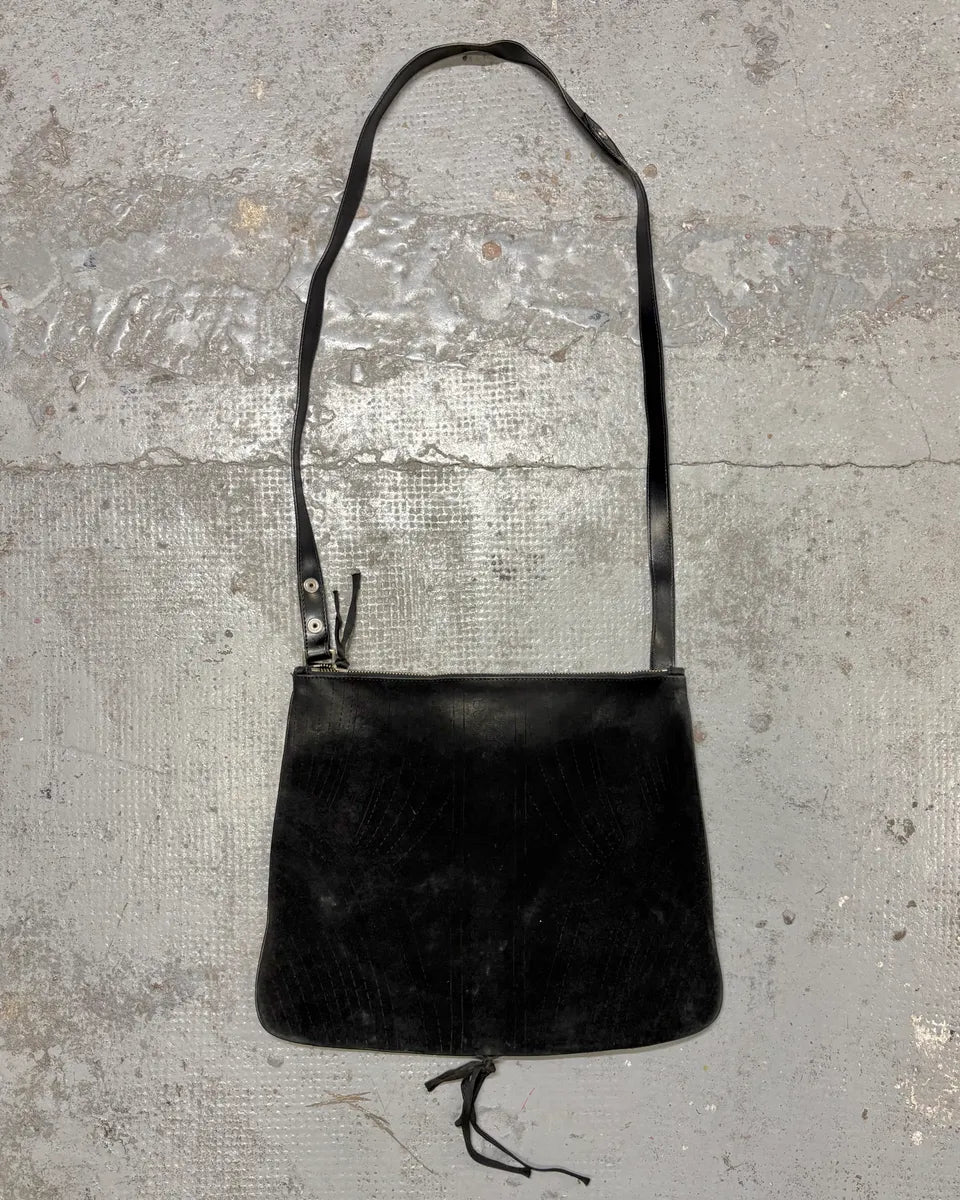 2000s Jean Paul Gaultier Black Suede Shoulder Bag  ywfKDfn 0
