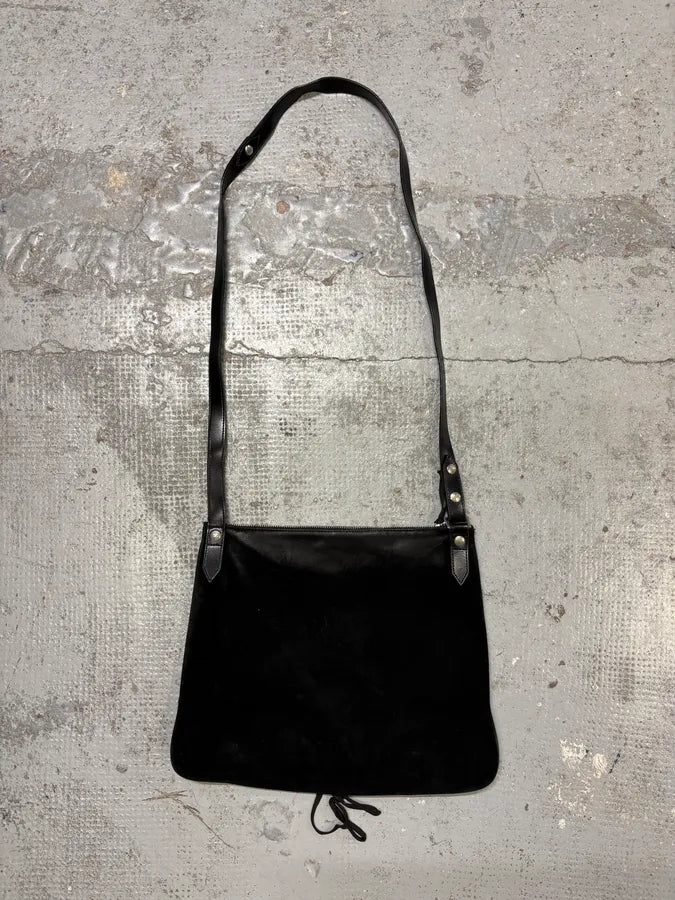 2000s Jean Paul Gaultier Black Suede Shoulder Bag  ywfKDfn 4