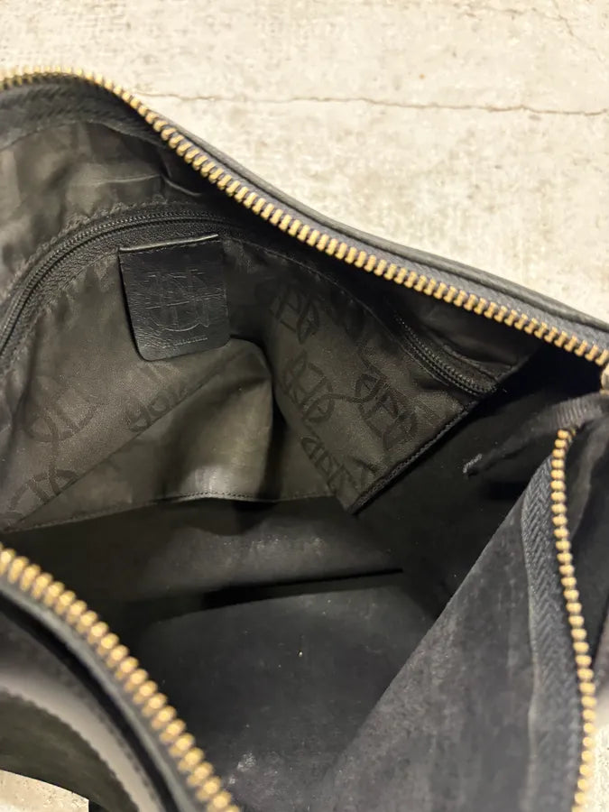 2000s Jean Paul Gaultier Black Suede Shoulder Bag  ywfKDfn 6