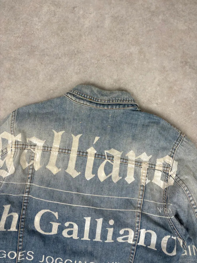 AW2011 John Galliano Light Blue Denim Gazette Magazine Denim Jacket CudPuve 5