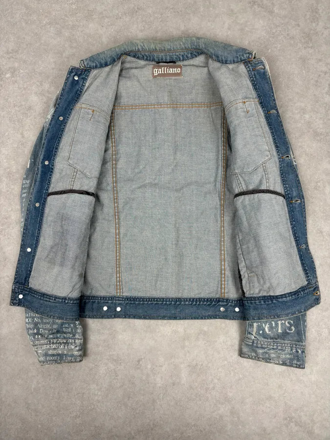 AW2011 John Galliano Light Blue Denim Gazette Magazine Denim Jacket CudPuve 6