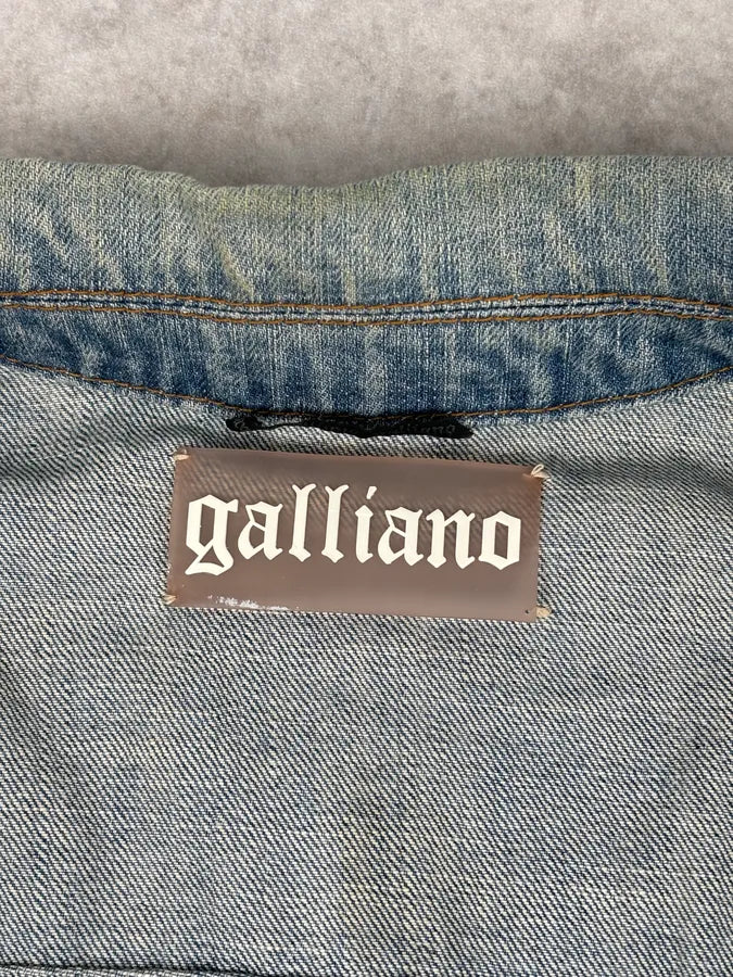 AW2011 John Galliano Light Blue Denim Gazette Magazine Denim Jacket CudPuve 9