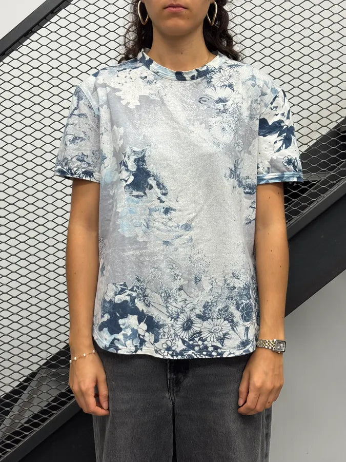 SS2004 Cavalli White Impressive Floral T-Shirt AlLfvSC 1