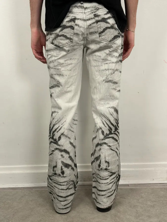 SS2002 Cavalli Black & White Zebra Safari Pants BbXEWEs 3