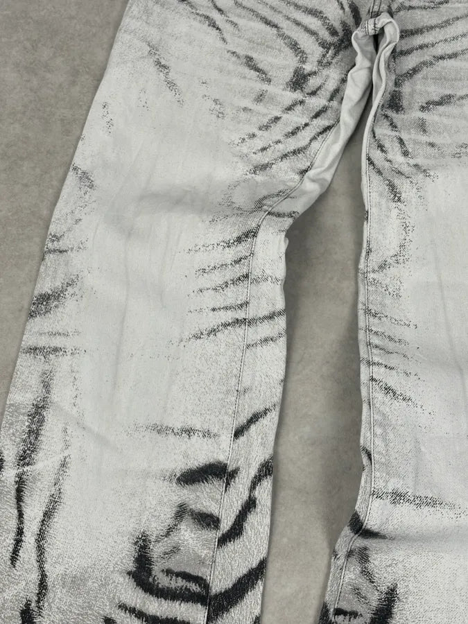 SS2002 Cavalli Black & White Zebra Safari Pants BbXEWEs 9
