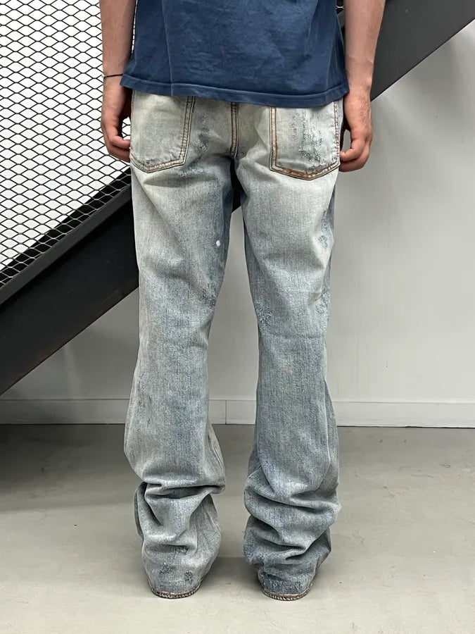 AW2005 Cavalli Light Blue Denim Embroidered Bootcut Jeans SRGCmdL 4