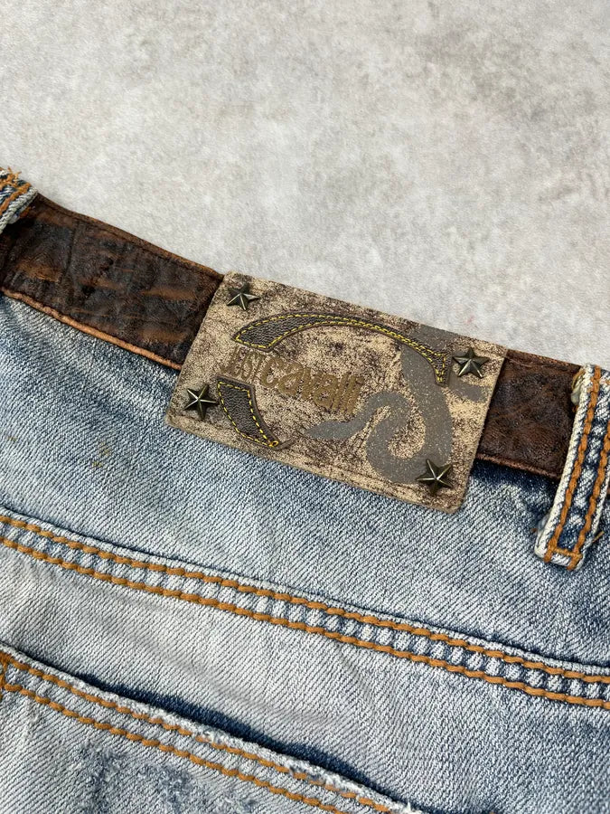 AW2005 Cavalli Light Blue Denim Embroidered Bootcut Jeans SRGCmdL 9