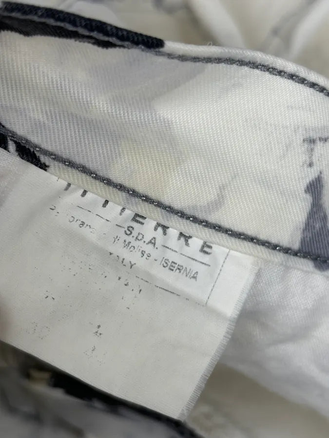 2000s Cavalli White Floral Obscure Cozy Pants JitbGRR 11