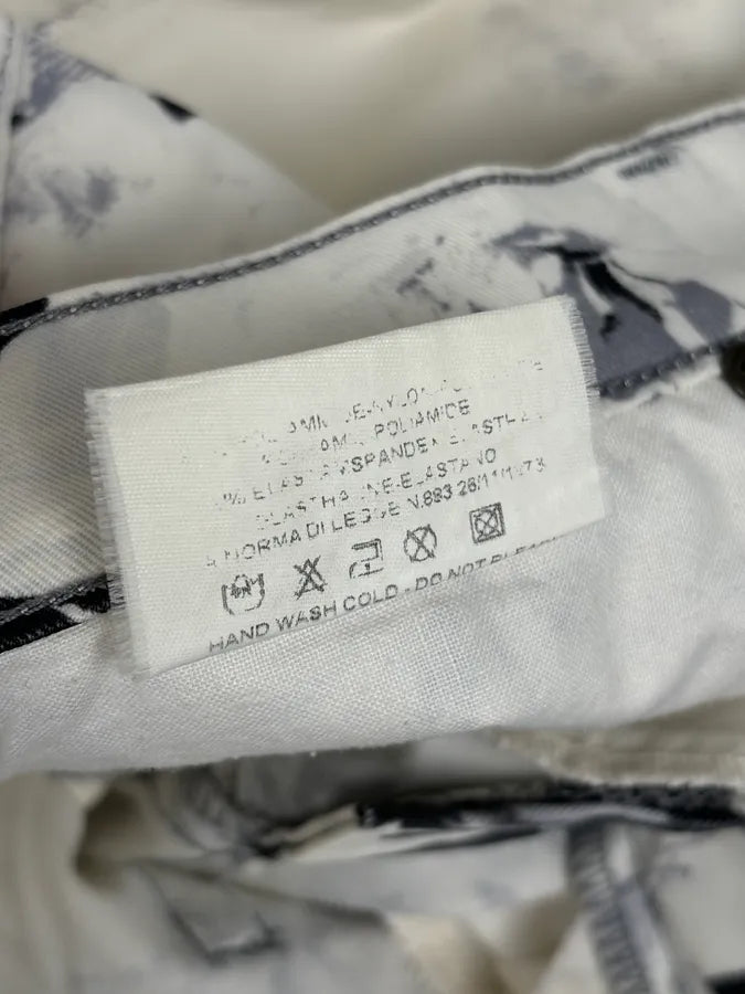 2000s Cavalli White Floral Obscure Cozy Pants JitbGRR 12