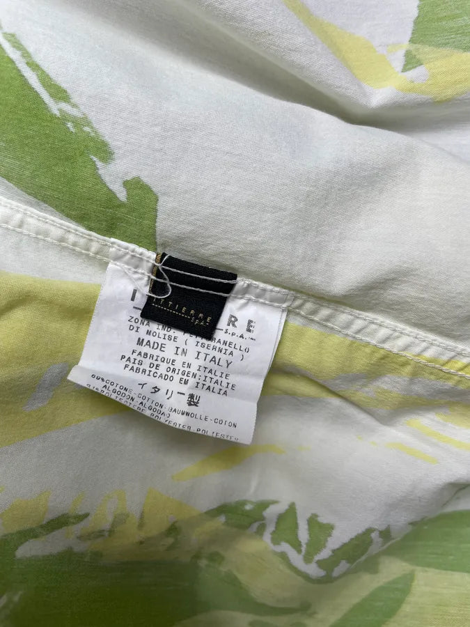 2000s Cavalli White Green & Yellow Abstract Print Shirt HdEttpM 9
