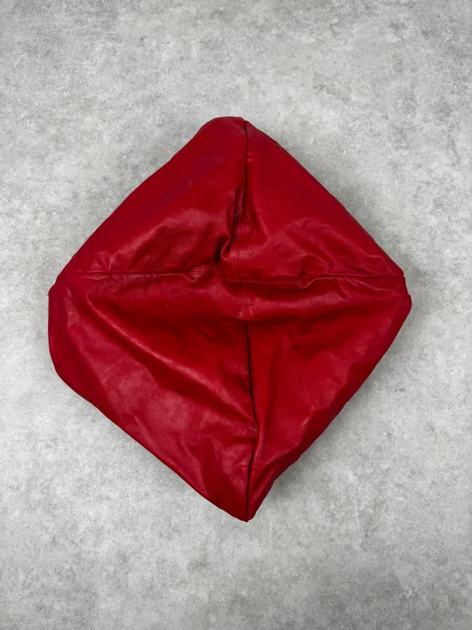 2010s Maison Margiela Red Leather Contemporary Handle Bag qQhxlYA 5