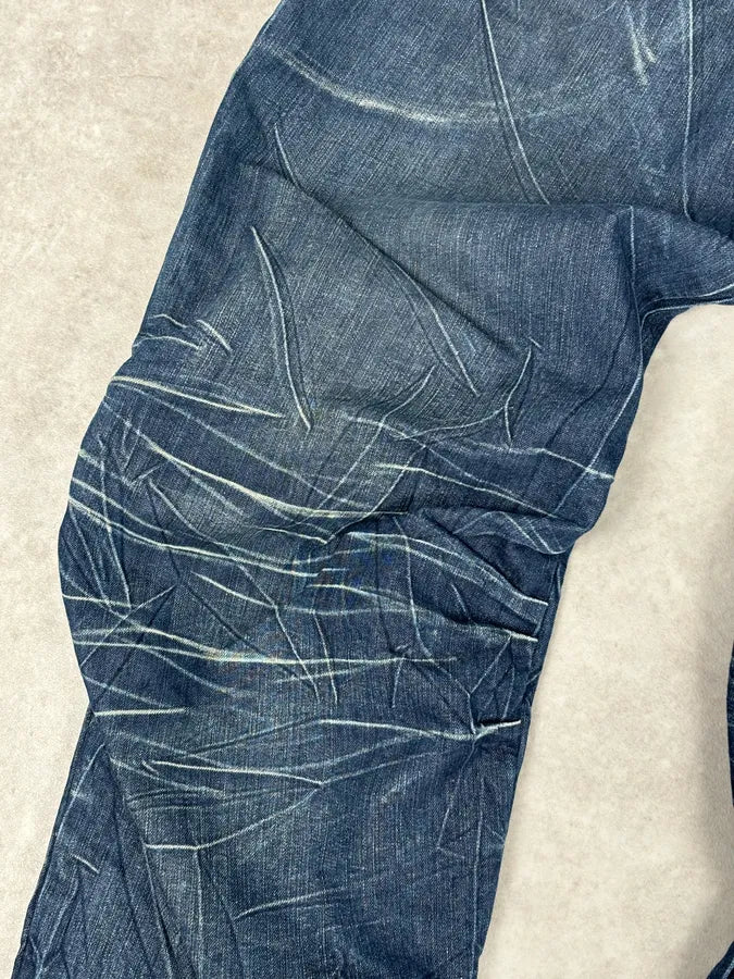 2000s Marithé + François Girbaud Blue Denim Cargo Jeans lOzZcvX 8