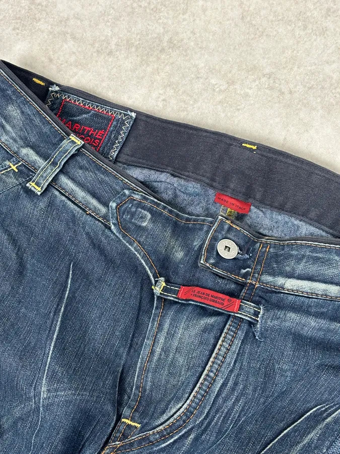 2000s Marithé + François Girbaud Blue Denim Cargo Jeans lOzZcvX 9