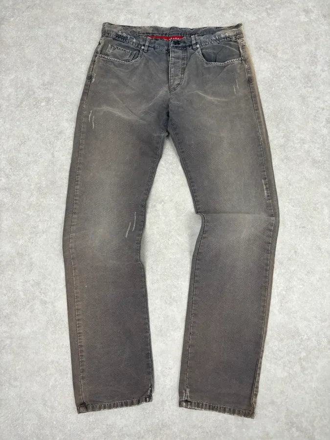 SS2007 Prada Grey Faded Chinos Pants YYnfIDn 0