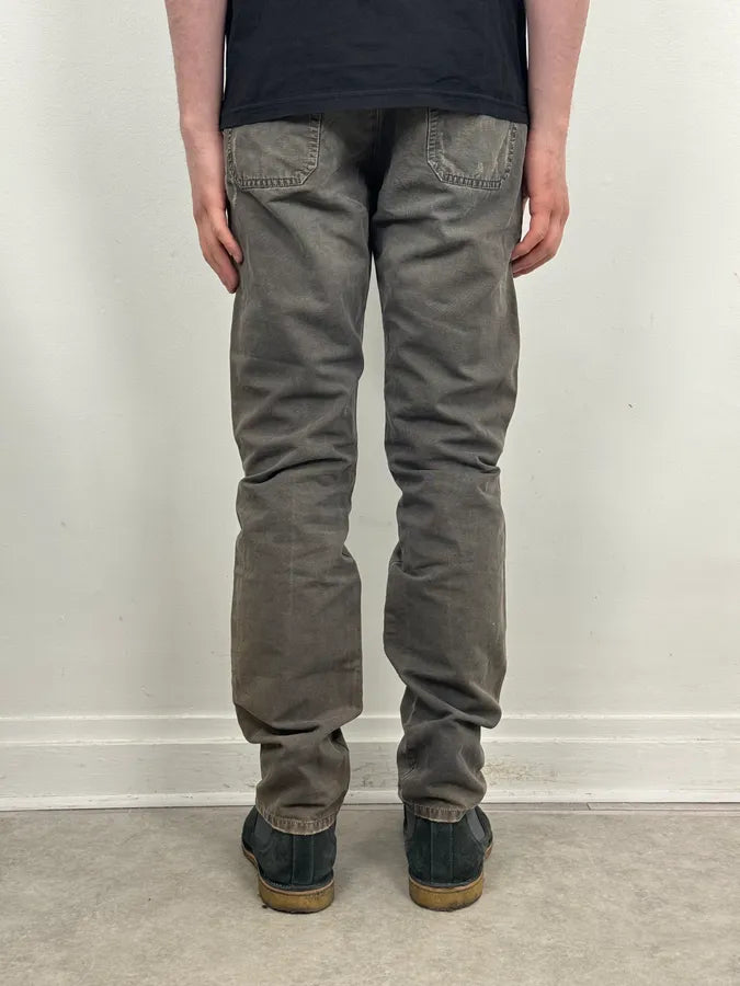 SS2007 Prada Grey Faded Chinos Pants YYnfIDn 3