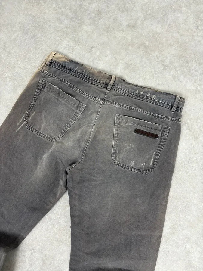 SS2007 Prada Grey Faded Chinos Pants YYnfIDn 6