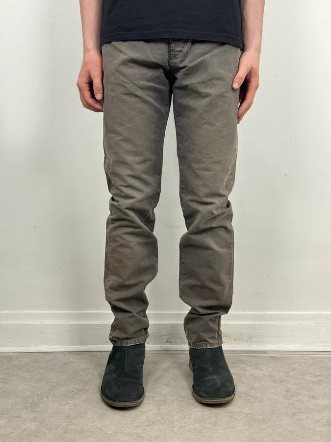 SS2007 Prada Grey Faded Chinos Pants YYnfIDn 1