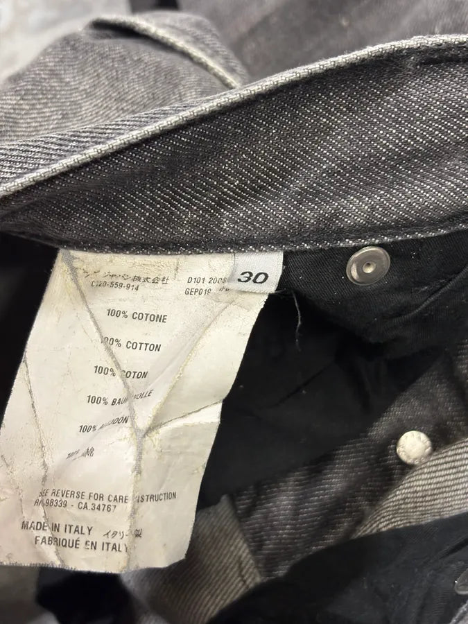 AW2008 Prada Grey Cotton Slim Button-Fly Denim Jeans VHWEjCV 8