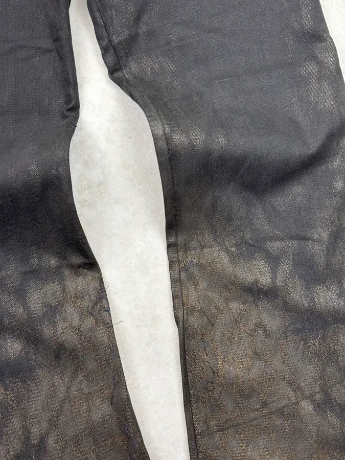 2000s Roberto Cavalli Black Obscure Washed Denim Jeans XnMHmqd 9