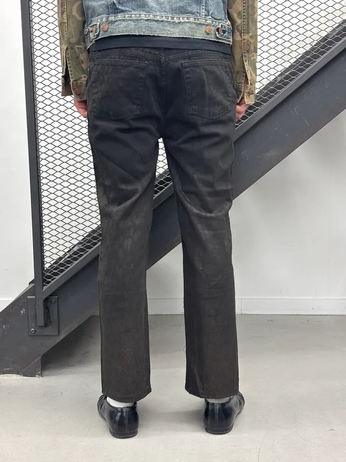 2000s Roberto Cavalli Black Obscure Washed Denim Jeans XnMHmqd 3
