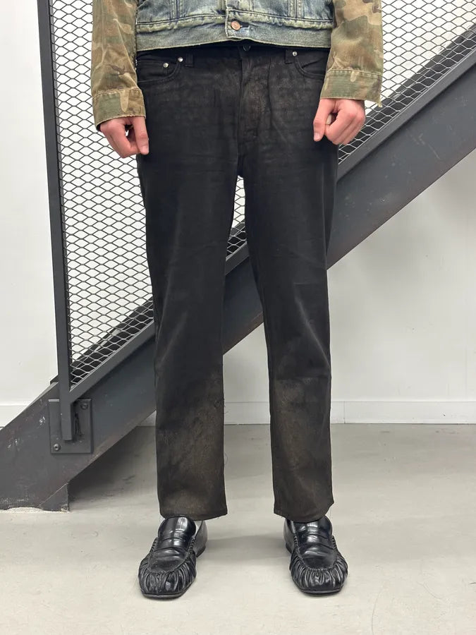 2000s Roberto Cavalli Black Obscure Washed Denim Jeans XnMHmqd 1