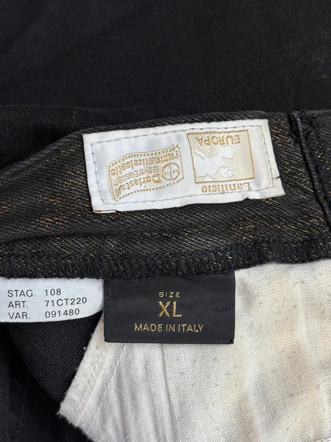 2000s Roberto Cavalli Black Obscure Washed Denim Jeans XnMHmqd 10