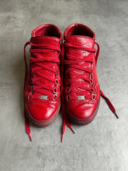 AW2015 Balenciaga Arena High Red Vibrant Leather  (41) - 6