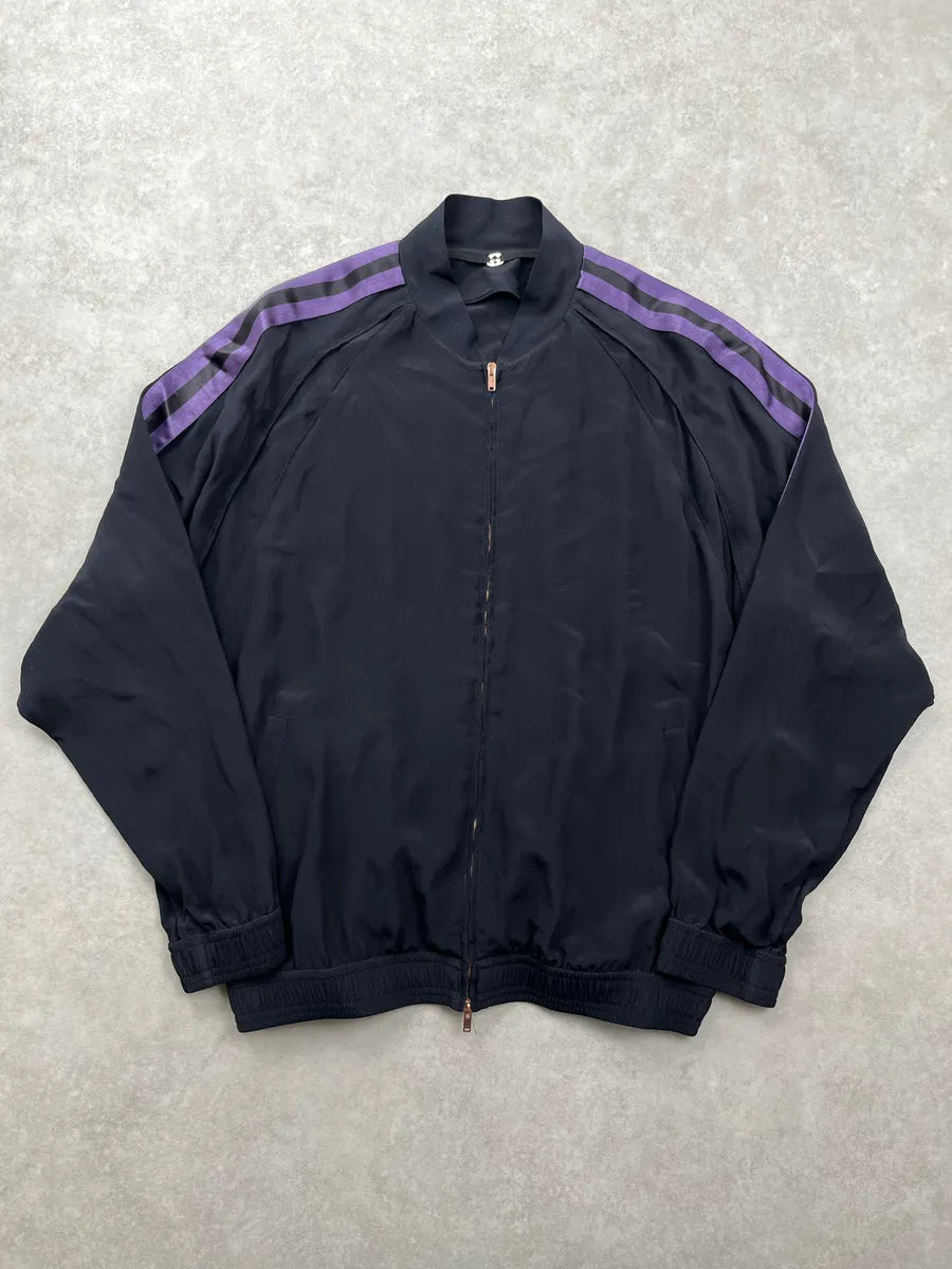 SS2003 Gucci Black Silk Purple Stripe Light Jacket by Tom Ford ecGVYtRF 0