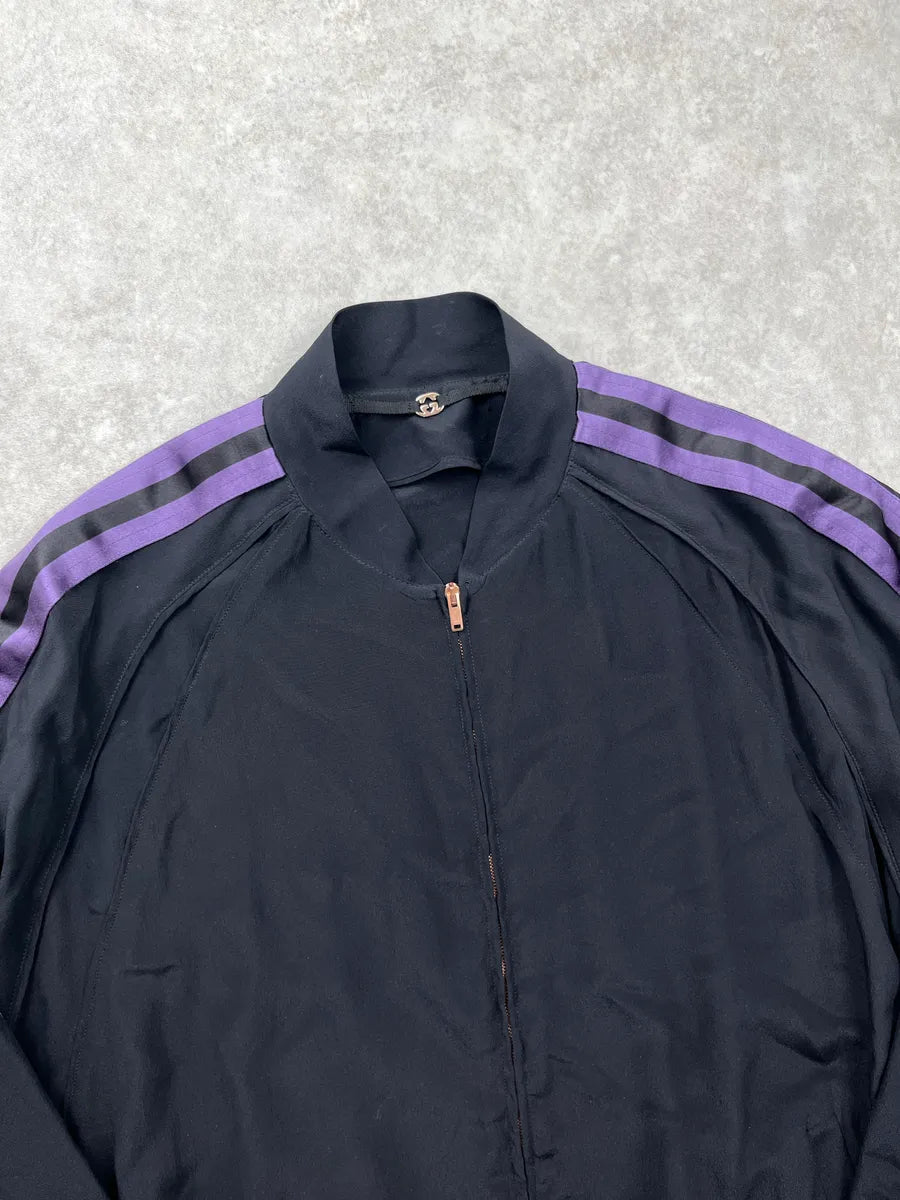 SS2003 Gucci Black Silk Purple Stripe Light Jacket by Tom Ford ecGVYtRF 6