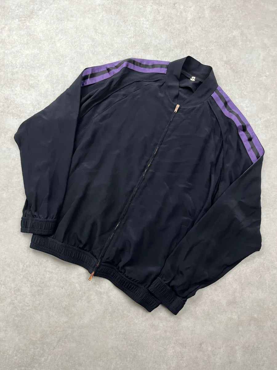 SS2003 Gucci Black Silk Purple Stripe Light Jacket by Tom Ford ecGVYtRF 5