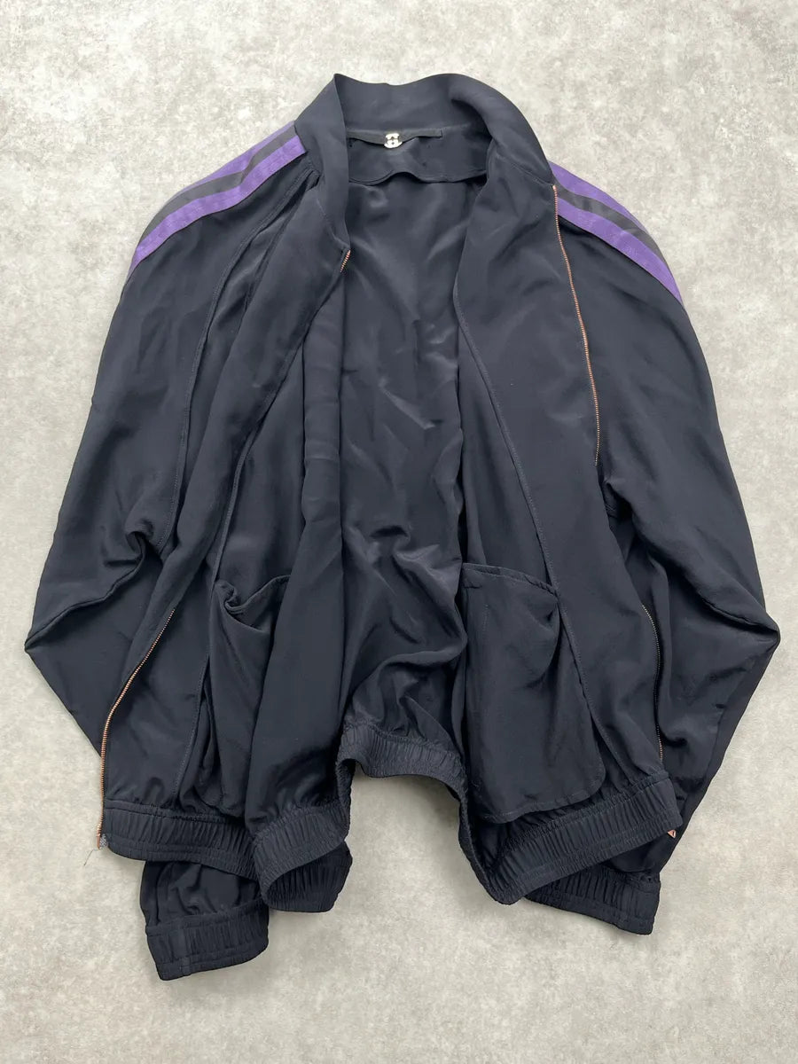 SS2003 Gucci Black Silk Purple Stripe Light Jacket by Tom Ford ecGVYtRF 3