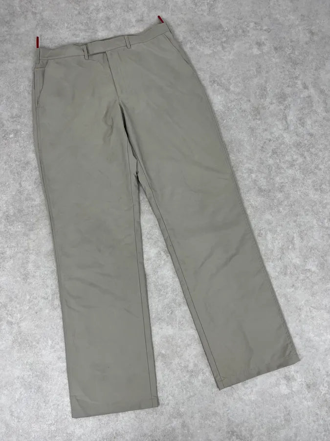 2000s Prada Grey Cozy Straight Pants pdqjpqm 5