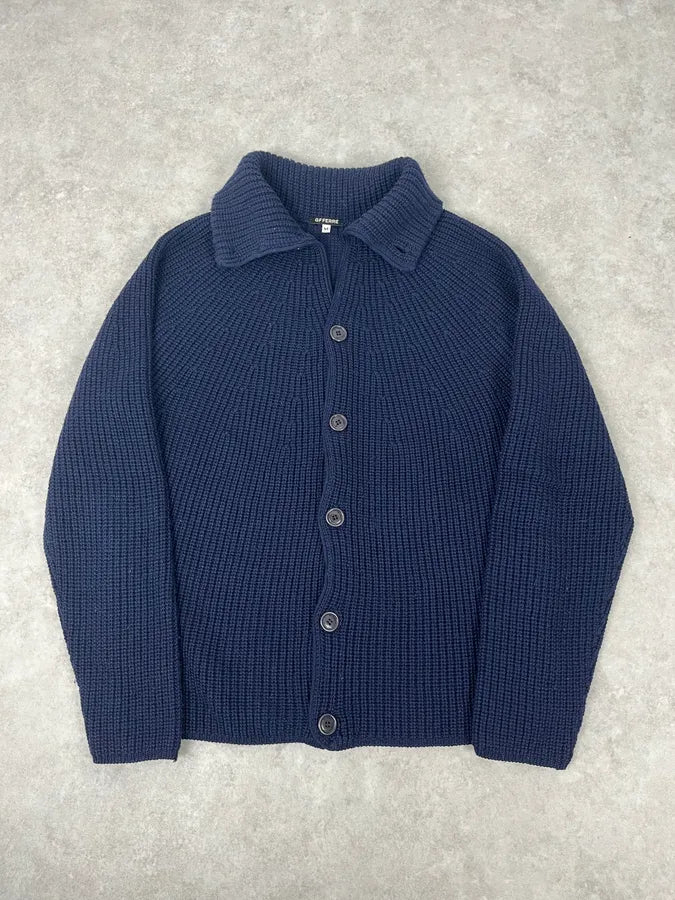 Gianfranco Ferré Navy Wool Buttoned Cardigan Sweater tTKvxhd 0