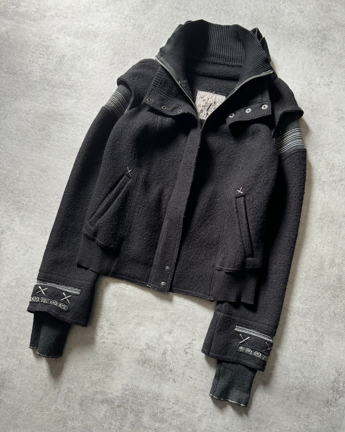 2000s Marithé + François Girbaud Wool Superposed Jacket  (S) - 8