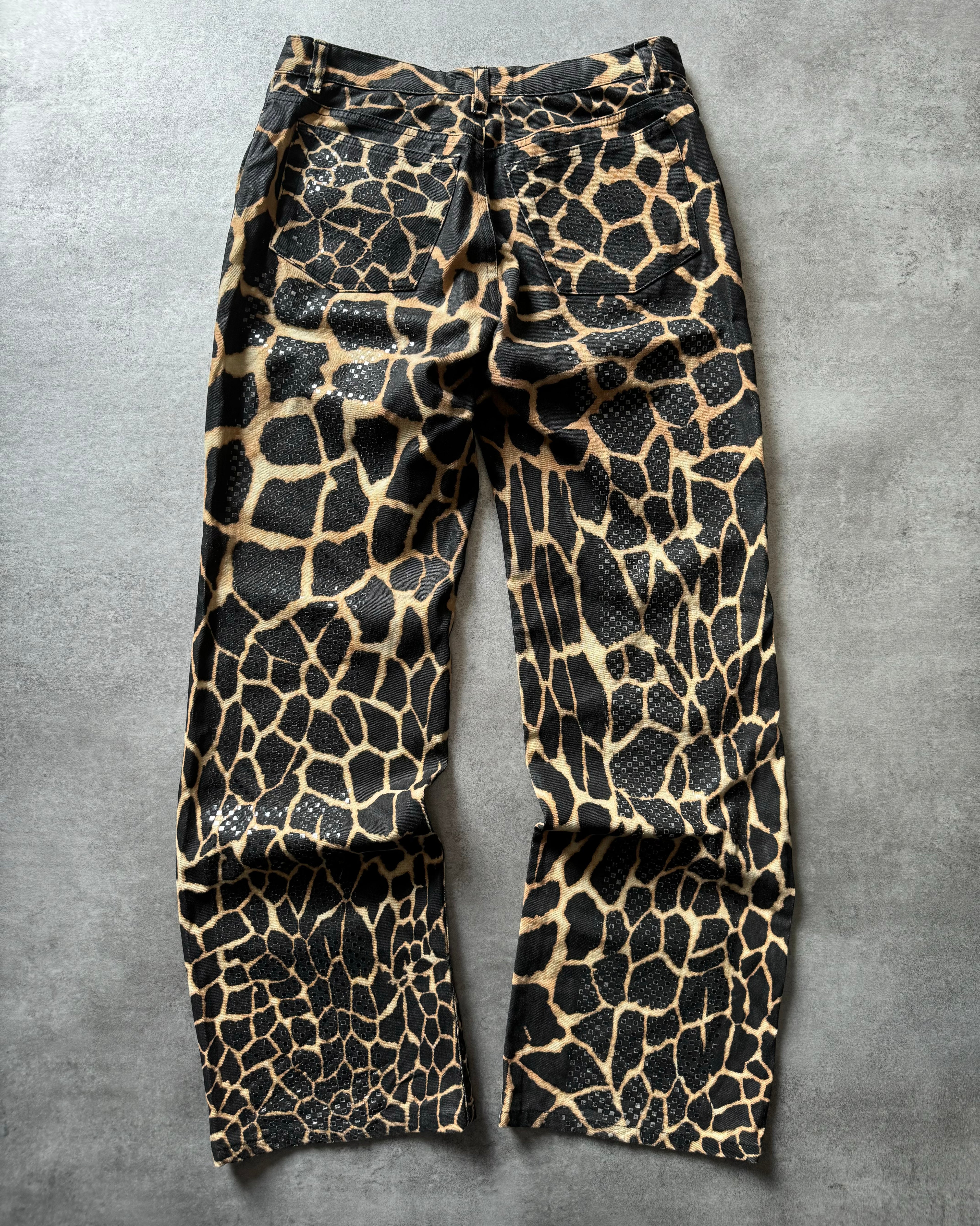 FW2001 Roberto Cavalli Seisma Guava Pants (M) - 6
