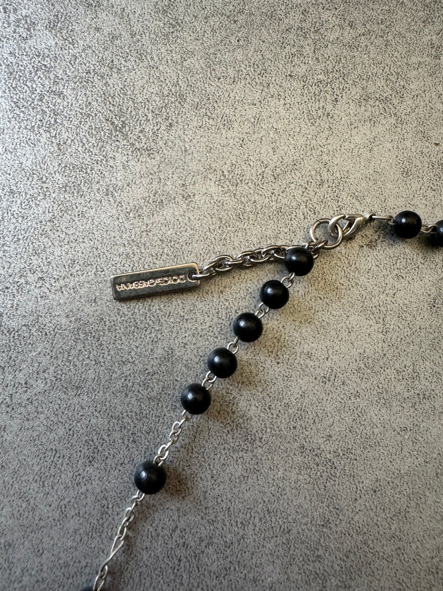 Dolce & Gabbana Underground Black Catholic Necklace (OS) - 4