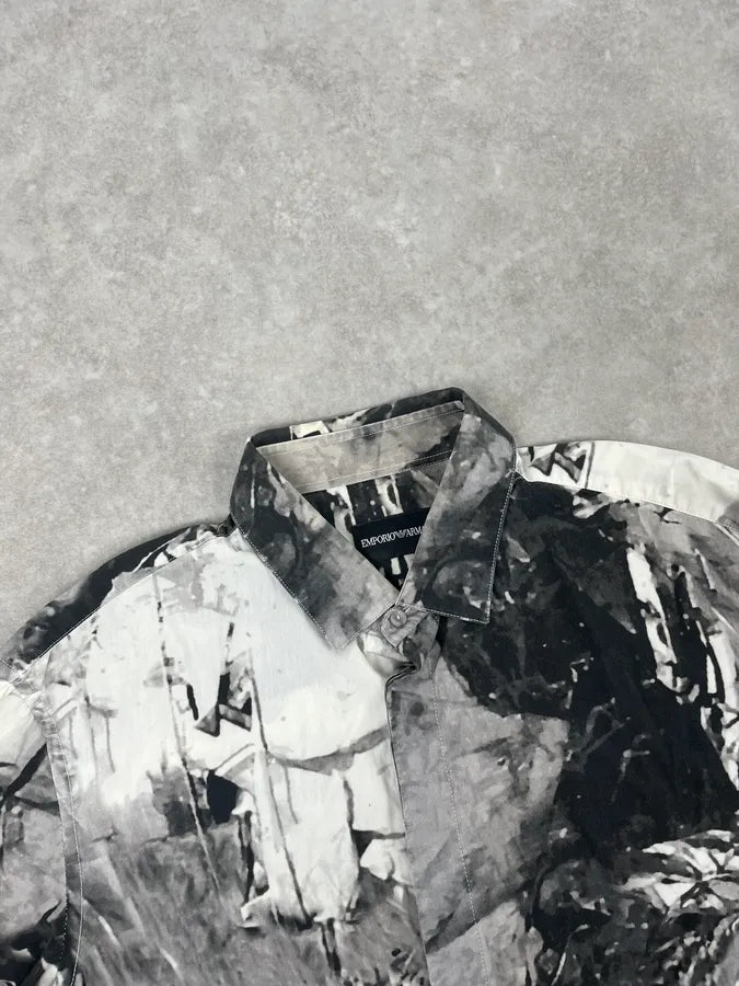 Emporio Armani Abstract Black & White Shirt rtNVDaF 4