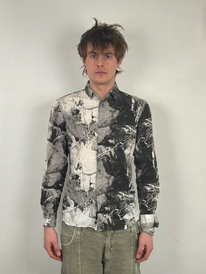 Emporio Armani Abstract Black & White Shirt rtNVDaF 1