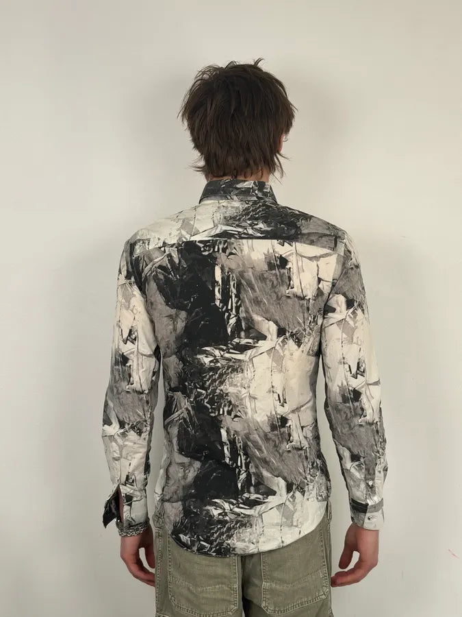 Emporio Armani Abstract Black & White Shirt rtNVDaF 2