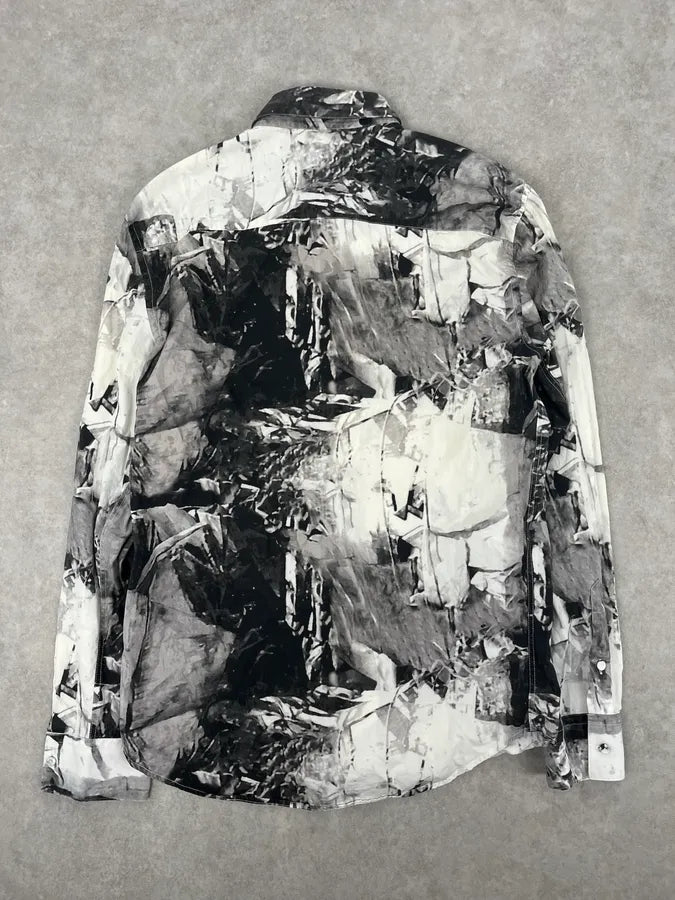 Emporio Armani Abstract Black & White Shirt rtNVDaF 5