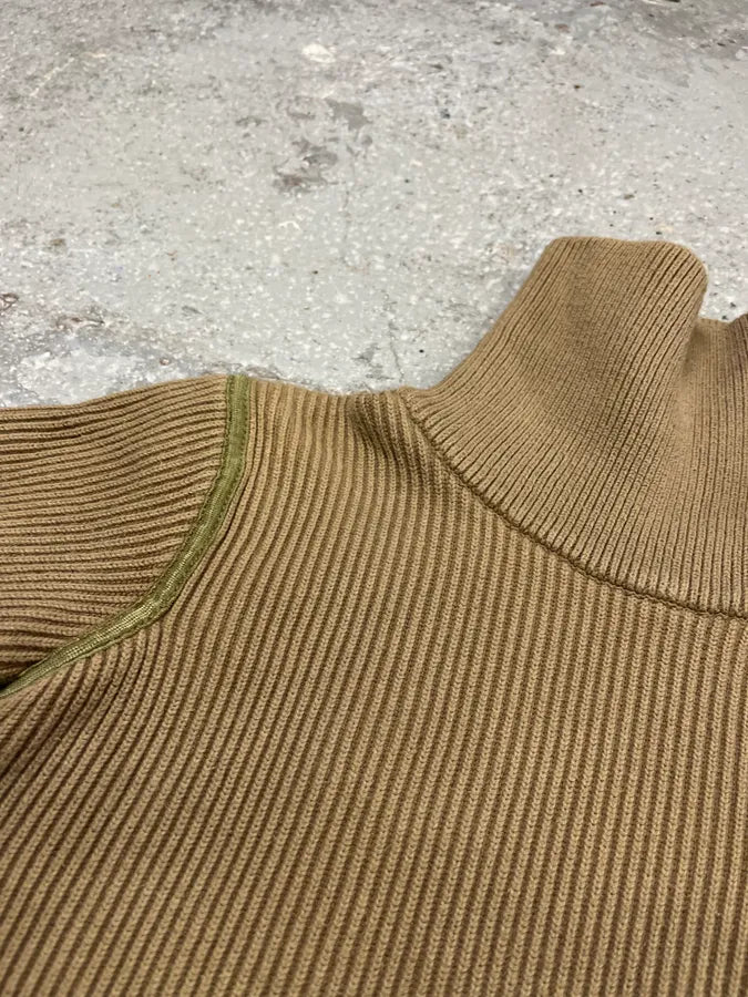 Emporio Armani Asymmetrical Wool Zip Sweater (XS) 7