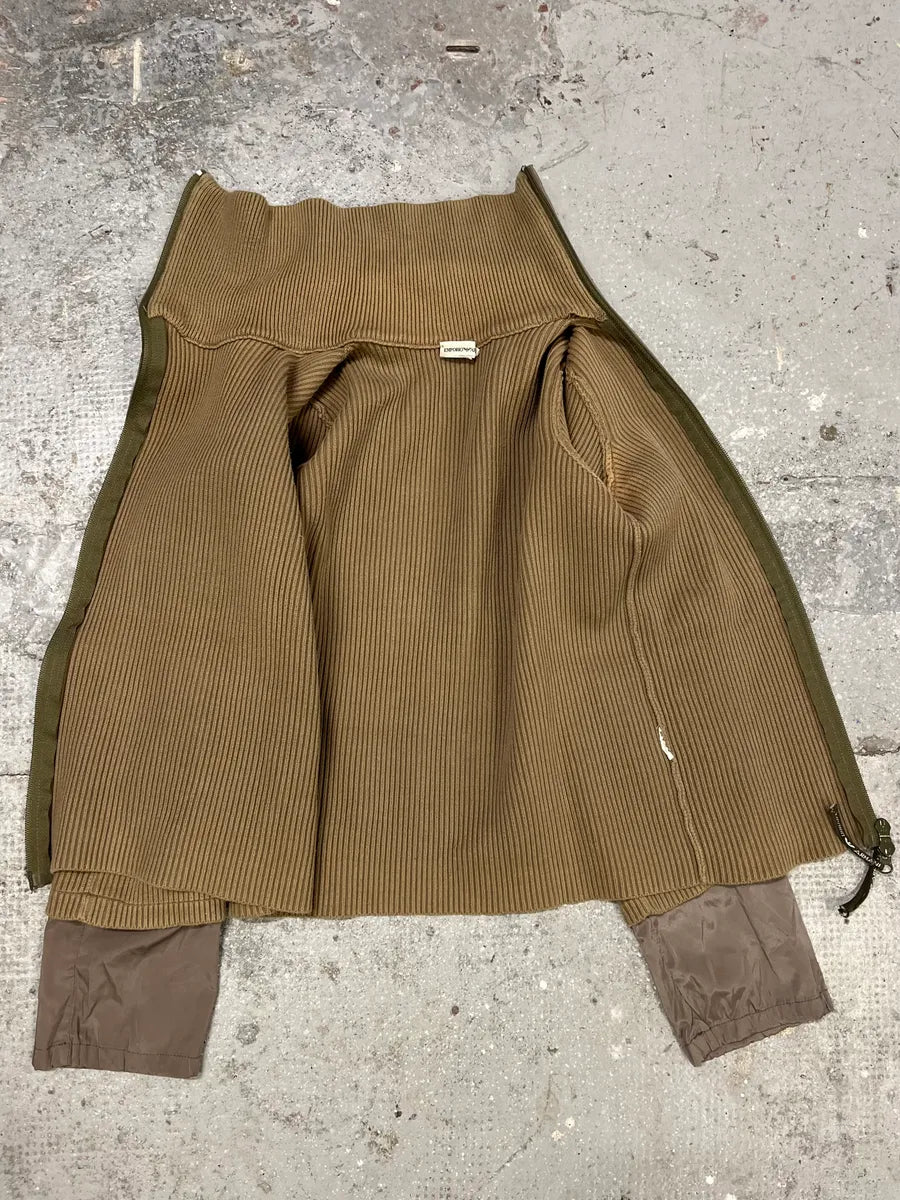 Emporio Armani Asymmetrical Wool Zip Sweater (XS) 8