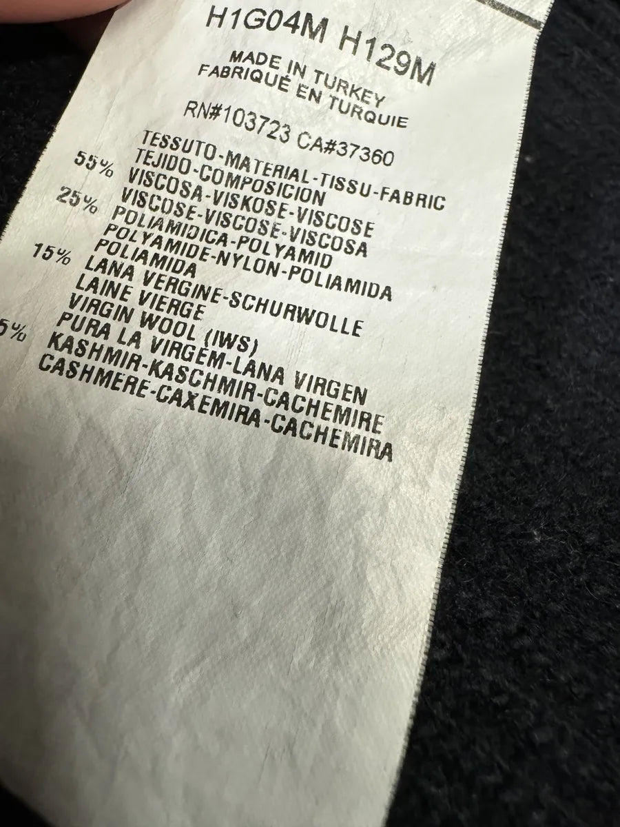 Emporio Armani Asymmetrical Zip-up Navy Sweater (M) nRhRisZ 8