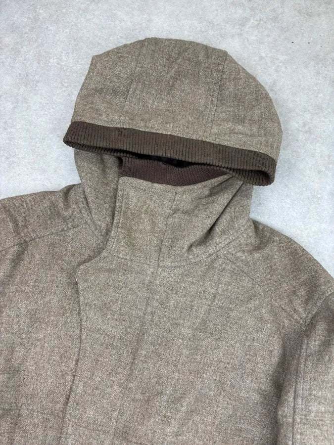AW2008 Emporio Armani Beige Hooded Long Coat  DUZqETQ 4