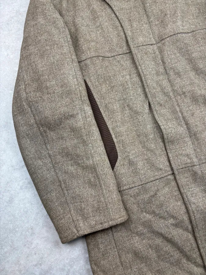 AW2008 Emporio Armani Beige Hooded Long Coat  DUZqETQ 9