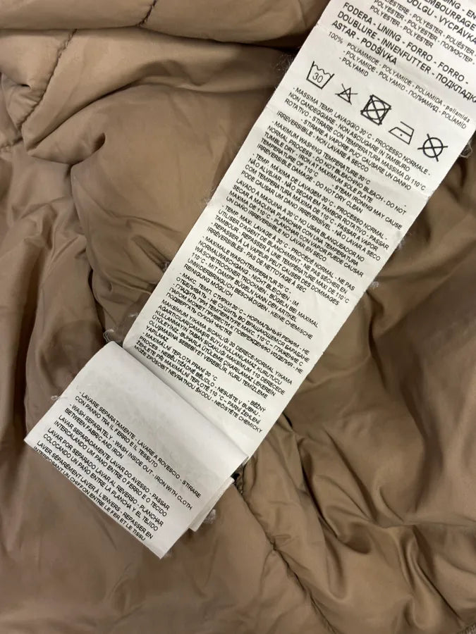 AW2019 Emporio Armani Beige Nylon Zip Bomber Jacket oABZPEw 11