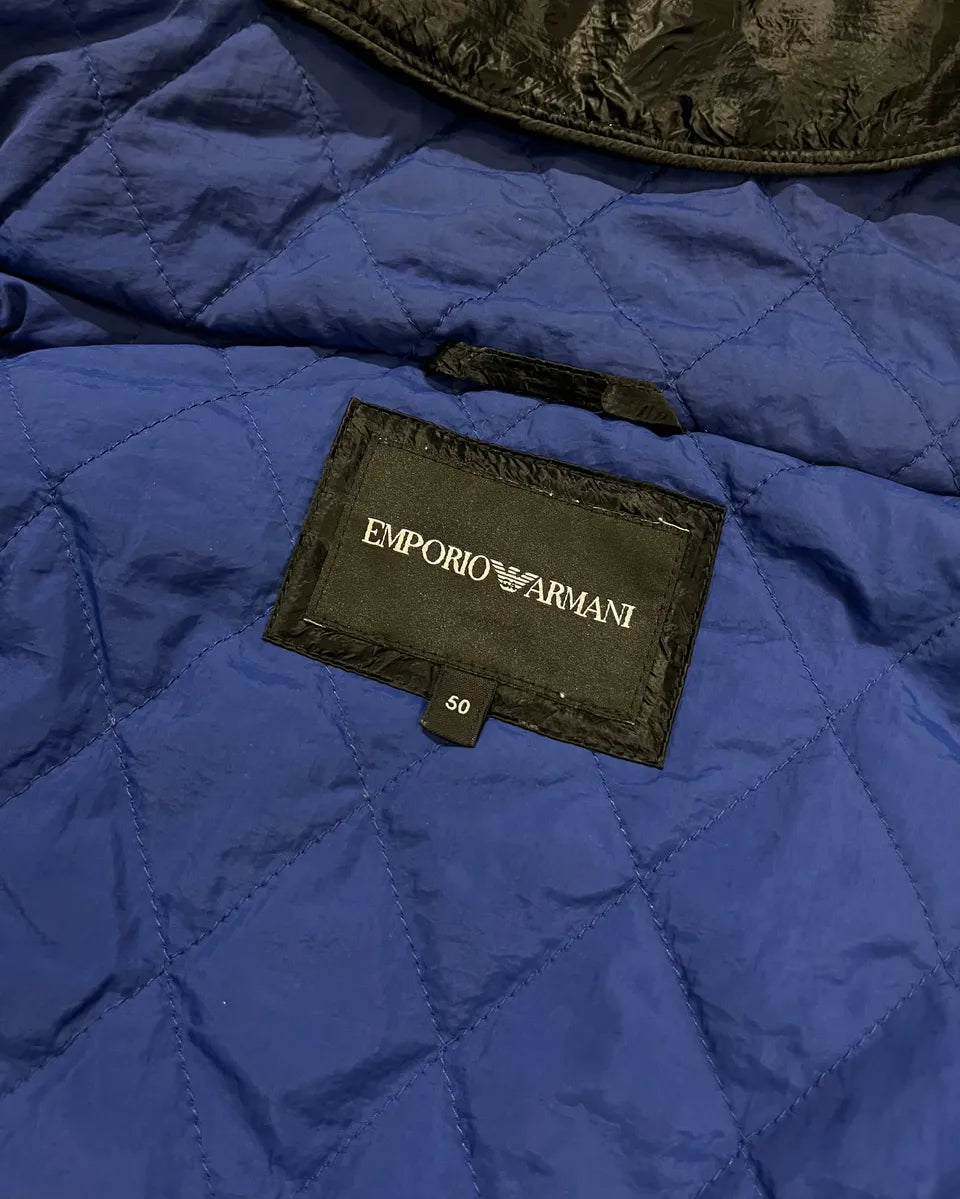Emporio Armani Black Asymmetrical Camo Techwear Jacket wxoIoeS 8
