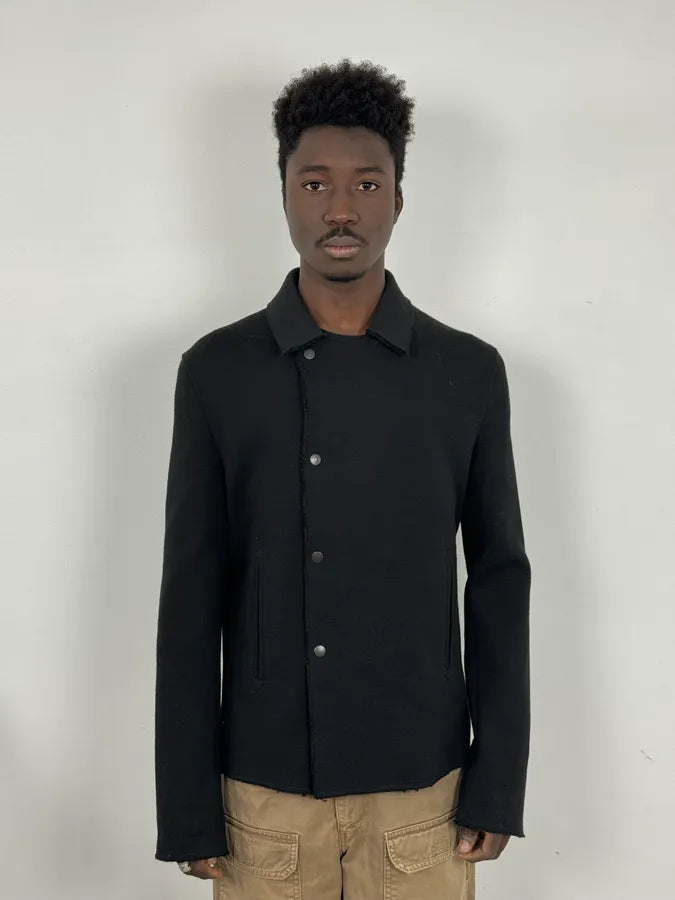 Emporio Armani Black Asymmetrical Officier Jacket kLlDrul 1