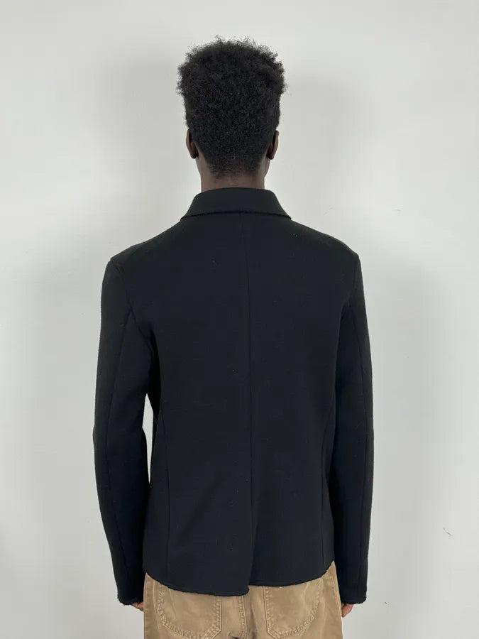 Emporio Armani Black Asymmetrical Officier Jacket kLlDrul 2